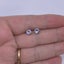 18K White Gold Crystal Stud Earrings "Alexandra" (Pale Blue) Carousel 3