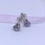 18K White Gold Crystal Stud Earrings "Alexandra" (Pale Blue) Carousel 4