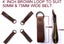 Tool Belt Suspender leather 3' OR 4"(Inch) loops X (4-Piece Set)(Brown or Black) Carousel 3