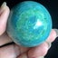 CHRYSOCOLLA SHPERE 48mm diameter, display specimen Carousel 1