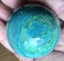 CHRYSOCOLLA SHPERE 48mm diameter, display specimen Carousel 9