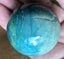 CHRYSOCOLLA SHPERE 48mm diameter, display specimen Carousel 15