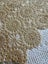 A lovely UNUSED hand crocheted ecru vintage Tablecloth Carousel 3