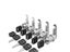 Cabinet Cam Lock Set 5 Pack Two-Sided Keyed Alike 16MM-30MM Cylinder Cam Locks Carousel 10