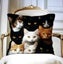 THE Gorgeous Cat Cushion Cover Add Cuteness & Style To Any Room Carousel 5