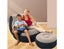 Intex Inflatable Relaxing Single Air Sofa Couch Chair + Foot Rest / Ottoman Carousel 3