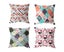4 Pcs Throw Pillow Case Cushion Covers Home Decorative Square Pillowcases(Fla Carousel 1