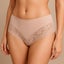 Womens Lace Boyshort Boyleg Full Briefs Underwear Undies in Beige Carousel 1