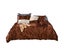 3 Pcs / Set Modern Style Artificial Silk Bedding Set Pillowcase Fitted Sheet Carousel 4
