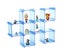 6Pcs/set Underwear Bra Socks Storage Plastic Box Organizer Case Desktop Drawe Carousel 3