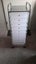 Chrome and plastic office storage unit Carousel 1