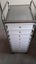 Chrome and plastic office storage unit Carousel 3