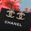 Authentic Chanel Pearl Crystal Earrings in Gold Carousel 3