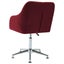vidaXL Swivel Office Chair Wine Red Fabric Carousel 4