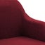 vidaXL Swivel Office Chair Wine Red Fabric Carousel 6