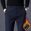 Men Pants Thicken Fleece Lined Warm Elastic Waist Outdoor Sweatpants Carousel 2