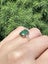 Antique Inspired 18k Gold & Silver 2.44ctw Emerald Solitaire Engagement Ring Carousel 5
