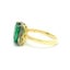 Antique Inspired 18k Gold & Silver 2.44ctw Emerald Solitaire Engagement Ring Carousel 6