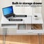 Computer Desk Drawer Cabinet Home Office Desks Workstation 100cm White Carousel 5