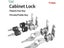 Cabinet Cam Lock Set 5 Pack Two-Sided Keyed Alike 16MM-30MM Cylinder Cam Locks Carousel 9