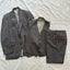 Vintage 1980s Cambridge Grey Wool Three Piece Suit NZ Made Carousel 1