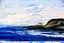 ART painting Landscape Oil New original Ocean Poppy 20x20cm Carousel 16