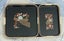Vintage Toyo Japanese Lacquer Ware Serving Tray Set Golden Peacock Carousel 4