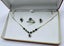 SAPPHIRE & DIAMOND RING, EARRINGS & NECKLACE SET - YELLOW GOLD -18 CARAT Carousel 1
