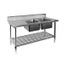 Modular Systems Double Right Sink Bench With Pot Undershelf DSB6-1800R/A Carousel 1