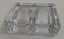 +++ VINTAGE GLASS DOUBLE INKWELL WITH PEN REST - MADE IN ENGLAND +++ Carousel 9
