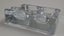 +++ VINTAGE GLASS DOUBLE INKWELL WITH PEN REST - MADE IN ENGLAND +++ Carousel 3