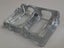+++ VINTAGE GLASS DOUBLE INKWELL WITH PEN REST - MADE IN ENGLAND +++ Carousel 7