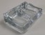 +++ VINTAGE GLASS DOUBLE INKWELL WITH PEN REST - MADE IN ENGLAND +++ Carousel 1