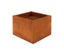 Fire Pit Brazier Bowl - Square Corten Steel 55CM Carousel 7