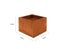 Fire Pit Brazier Bowl - Square Corten Steel 55CM Carousel 9