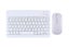 Slim Portable Wireless Bluetooth Keyboard Mouse Combo for Tablet Laptop -White Carousel 6
