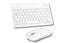 Slim Portable Wireless Bluetooth Keyboard Mouse Combo for Tablet Laptop -White Carousel 7