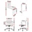 Artiss Computer Desk Office Chair Set Pu Leather Wall Mount Foldable Table White Carousel 2