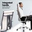 Artiss Computer Desk Office Chair Set Pu Leather Wall Mount Foldable Table White Carousel 6