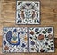 Jerusalem Pottery Hand-Painted Tiles – Set of 3 (Karakashian Bros.) Carousel 2