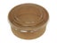 1090ml Round Paper Card Bowls with Lids x50 - Disposable Food Container Carousel 1