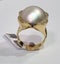 Valued $12,900 18ct Yellow Gold Mabe Pearl & Diamond Dress Ring Carousel 2