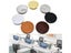 PC Computer Desk Round Wire Tidy Grommet 60/80mm Desk Table Plastic Cable Hole Carousel 4