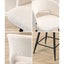 2X Bar Stools Kitchen Dining Chair Padded Chair Boucle White Sura Carousel 5