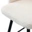 2X Bar Stools Kitchen Dining Chair Padded Chair Boucle White Sura Carousel 8