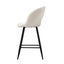 2X Bar Stools Kitchen Dining Chair Padded Chair Boucle White Sura Carousel 10