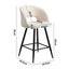 2X Bar Stools Kitchen Dining Chair Padded Chair Boucle White Sura Carousel 3