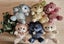 New- Happy Birthcolor Classic Bear- Birthstone Mascot Keychain/ bag charms x 7 Carousel 1