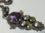 Vintage amethyst peridot & gemstone stg sil mount 925 chain necklace Carousel 4