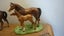 PORCELAIN HORSE ORNAMENT BY PSJ, MOTHER & FOAL Carousel 1